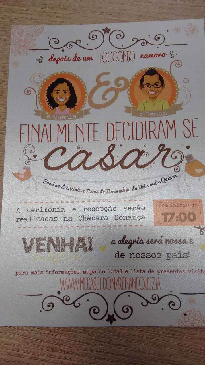 Opção Convite Branco