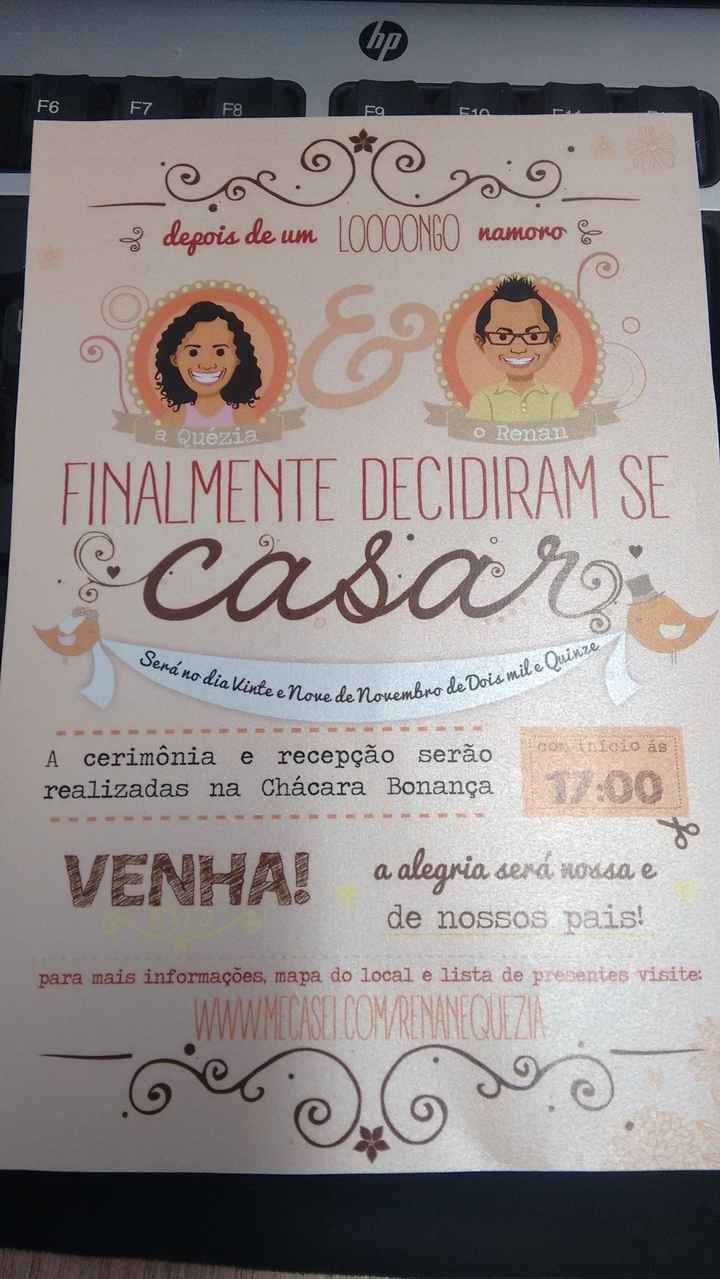 Opção Convite Laranja