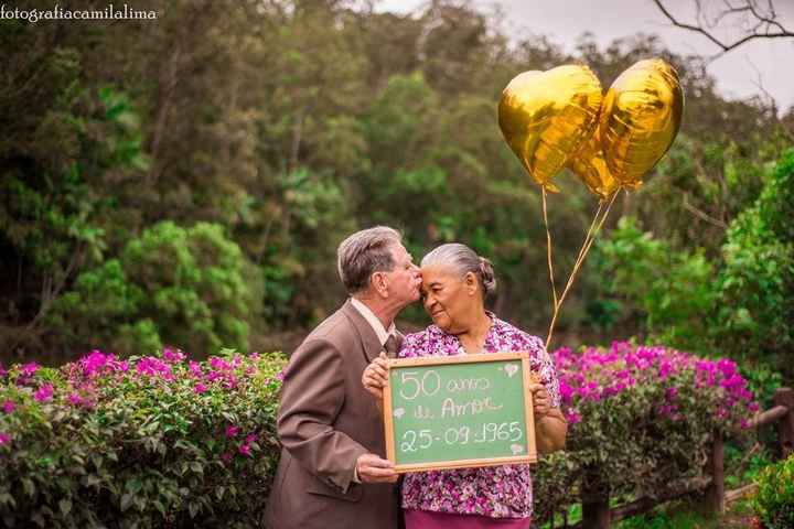 Fotos - 50 anos casados Balão