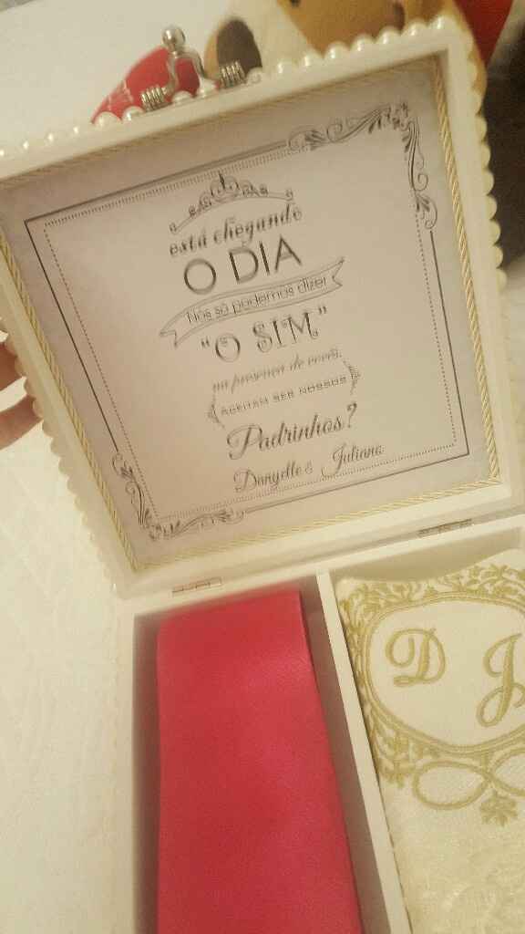 Caixinhas padrinhos ficaram prontas !!! 😍 - 1