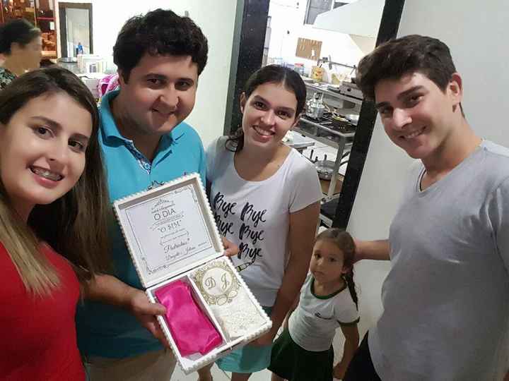 A entrega dos convites para os padrinhos.. - 6