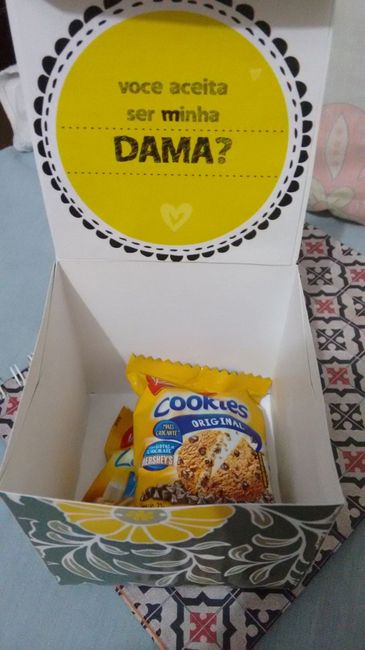 caixa com convite DAMAS ADULTAS