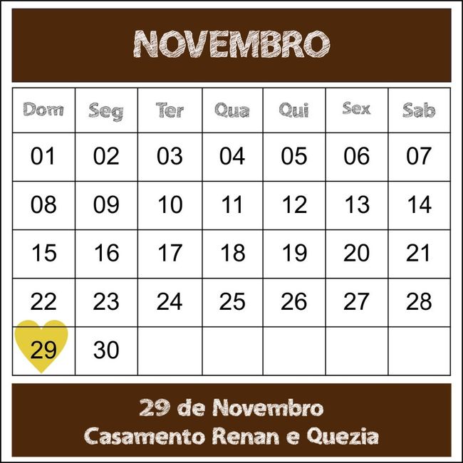 Convite - Calendario