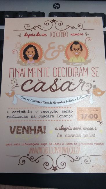 Opção Convite Laranja