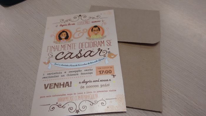 Laranja com envelope