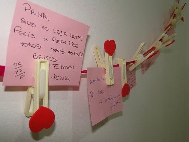 Varal de Recados pro Chá de Panela!