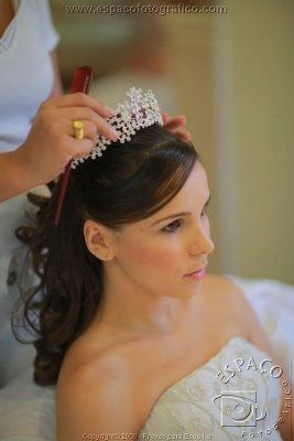 coroa de cabelo para noiva