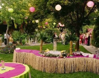 Casamento com tema Havaiano