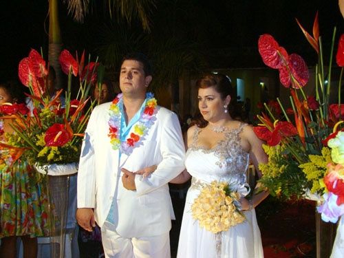 Casamento com tema Havaiano