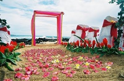 Casamento com tema Havaiano