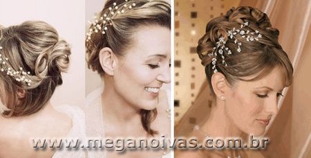 Cabelo de noiva preso