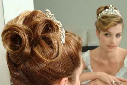 Cabelo de noiva preso