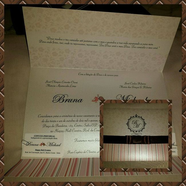 Meu convite  , lindo e entregue, vem ver ! - 1