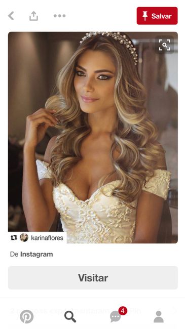 Casar com cabelo solto/semipreso - 1