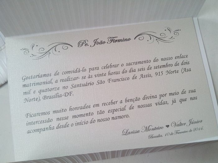 Convite de casamento - 1