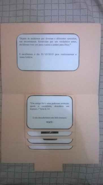 Convites dos padrinhos DIY