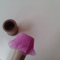 TIRE O CANO MAIOR E VEJA QUE O MOLDE JA ESTA CRIANDO FORMA...