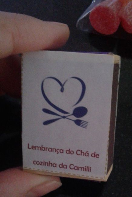 Uma das lembrancinhas