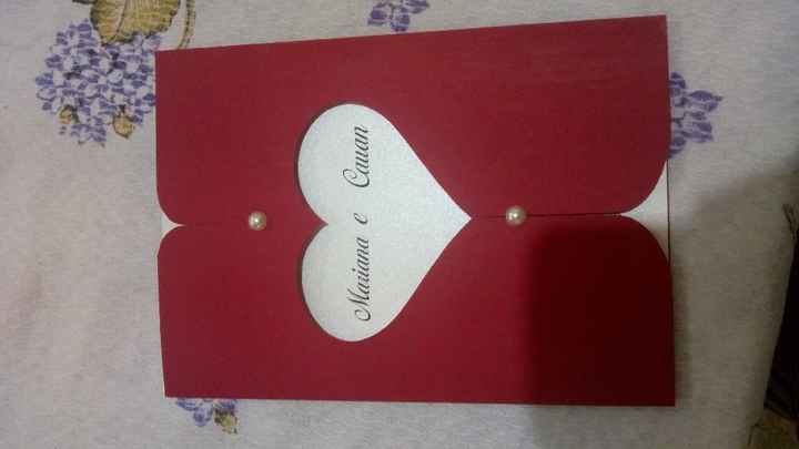 Convite do meu casamento - diy finalizado - 1