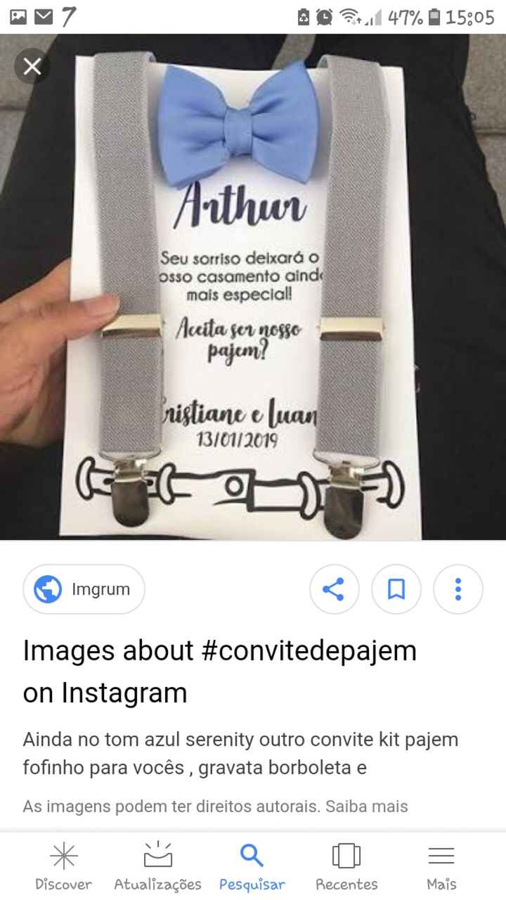Presente para Pajem e Daminha - 2