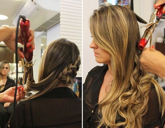 As ondas podem ser feitas pela chapinha ou pelo babyliss