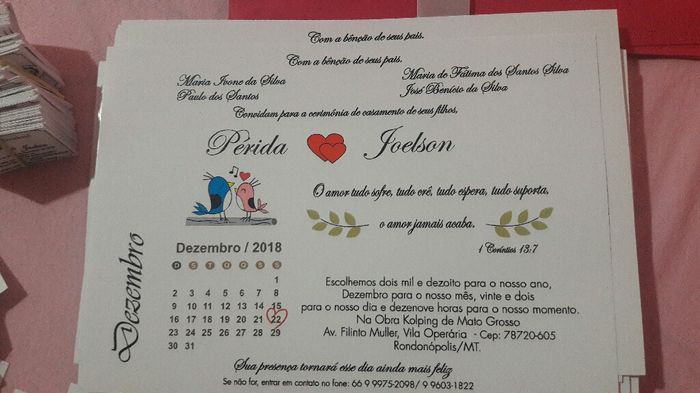 Meus Convites Calendário Chegaram.. Venham Ver.. 😍 - 4