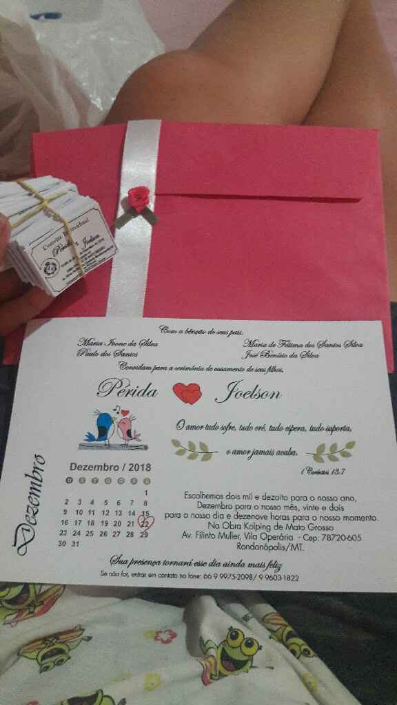 Meus Convites Calendário Chegaram.. Venham Ver.. 😍 - 3