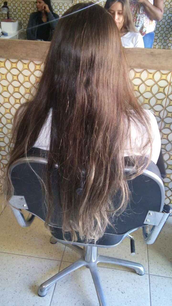 ANTES ( Fiquei um ano  e meio sem puxar luzes para o casamento)