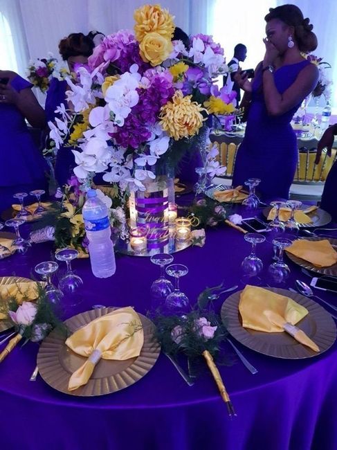 Decoração Roxo e Amarelo - 1