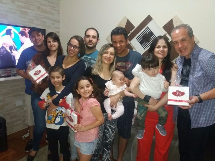 Uma parte da entrega de convites, todos amaram!