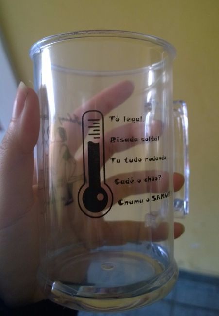 Para monitorar o nível do álcool... Kkkkk