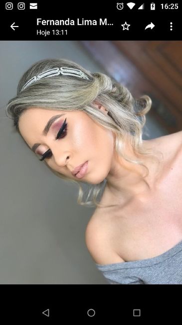 Teste de maquiagem e cabelo - 5