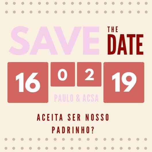 Convite de padrinhos - 2