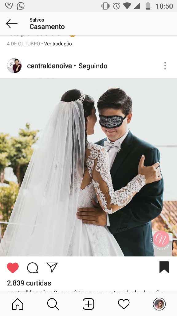 Noivo ver vestido antes do casamento... - 1