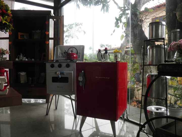 Cada amigo trouxe alguma coisa para decorar
