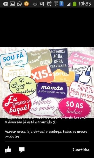 Placas para fotos na festa. Tenho o modelo, quer? - 1