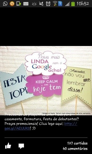 Placas para fotos na festa. Tenho o modelo, quer? - 4