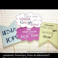 Placas para fotos na festa. Tenho o modelo, quer? - 4