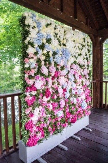 Painel floral e muro inglês - inspirações! 8