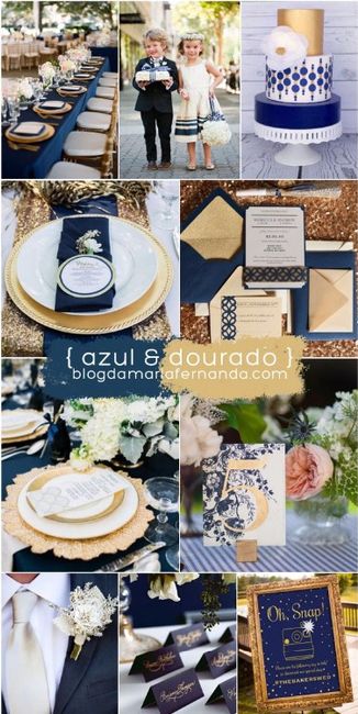 gold/blue