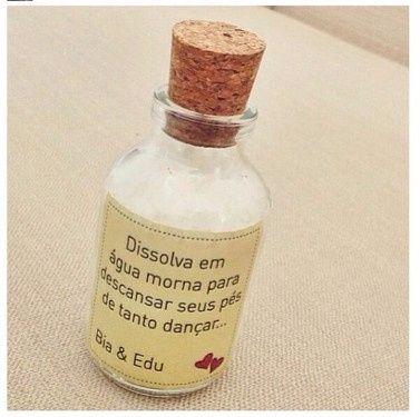 Garrafinha com sal grosso 