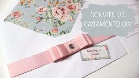 Convite de casamento DIY