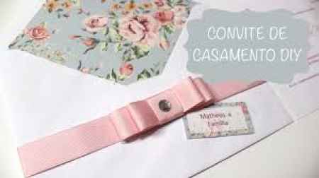Convite de casamento DIY