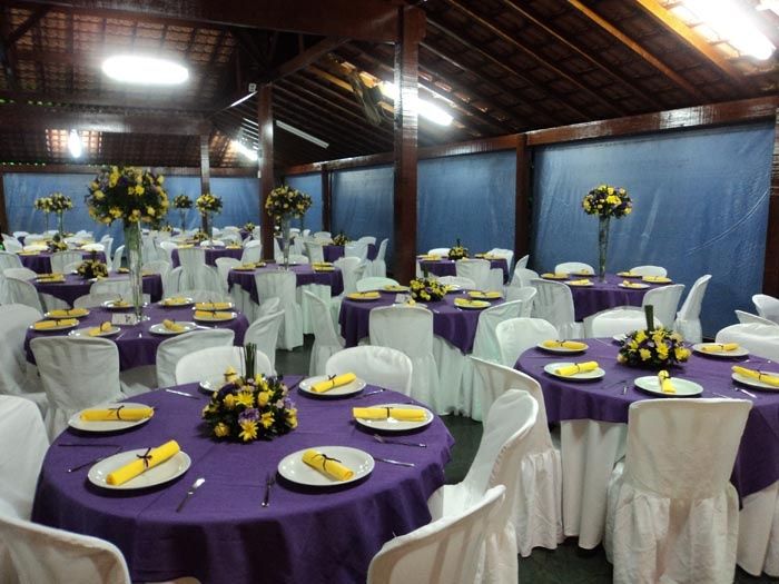 decoração na mesa