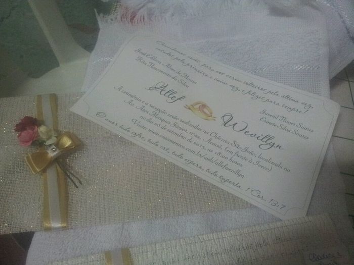 Convites de casamento e chá de lingerie - 1