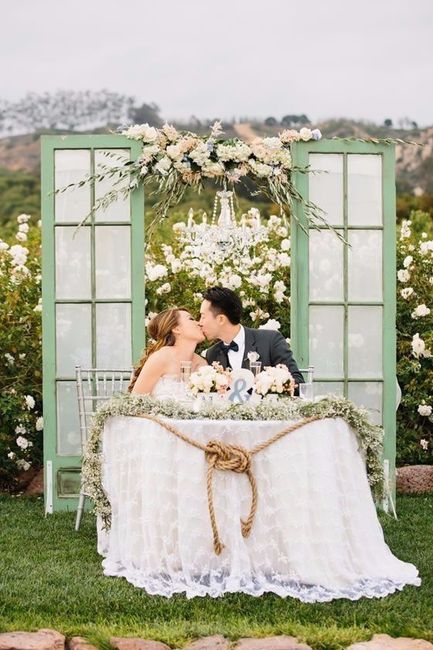 mesa dos noivos