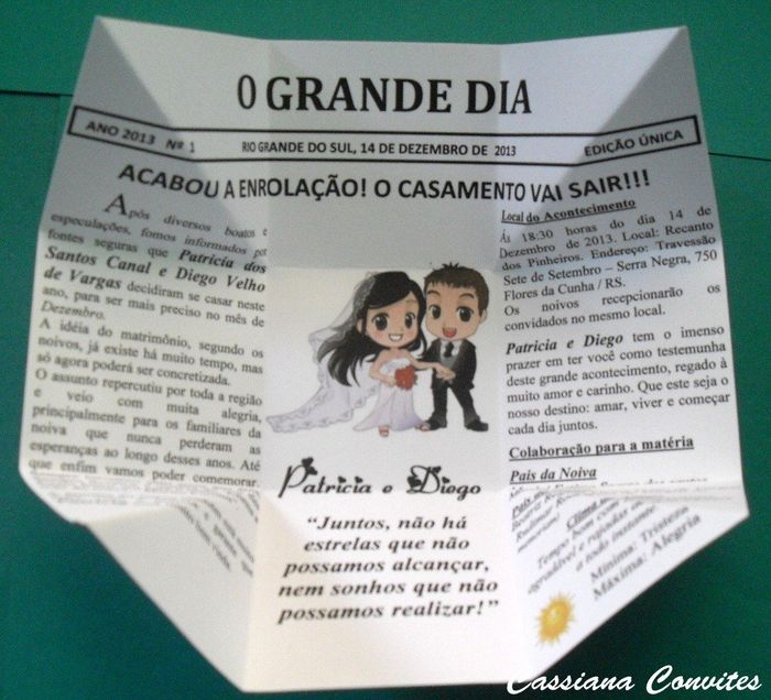 inspiração pro meu convite...