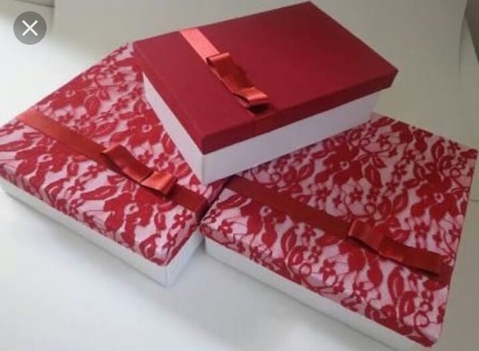 Caixa para Padrinhos Vermelha - #inspiração - 3