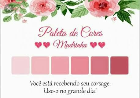 Paleta de cores madrinhas de casamento 1