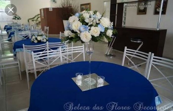 Help!!! Sugestões de decoração em azul para mesa do bolo, convidados e doces. - 10